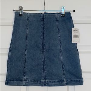 NWT Free People Denim Skirt Sz 6
